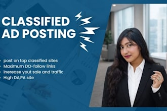 post classified ads manually on high da websites