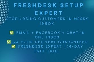 setup freshdesk helpdesk and provide professional customer support