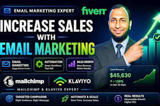 be your mailchimp and klaviyo email marketing expert
