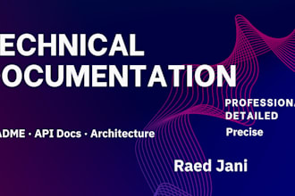 write a professional readme and technical documentation for your github project