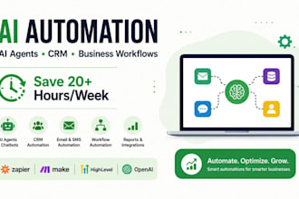 build ai automations, ai agents, CRM workflows and business automations