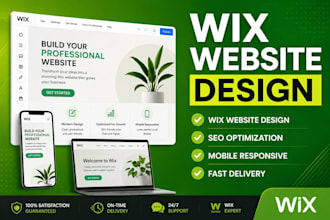 design a professional wix website with SEO optimization
