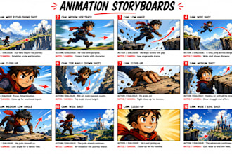 create detailed storyboards for animated projects