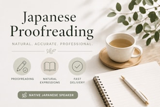 proofread and correct natural japanese text