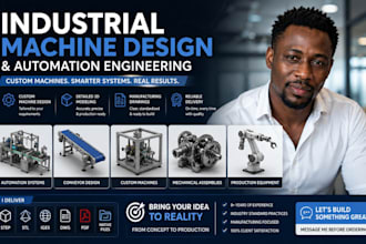 design industrial machinery, machine, automation and equipment mechanical system