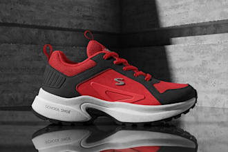 create 3d shoe model, sneaker design, footwear glb for configurator