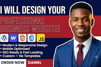design modern wrodpress or webfllow websitefor your business