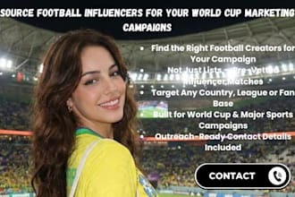 source football influencers for your world cup marketing campaigns