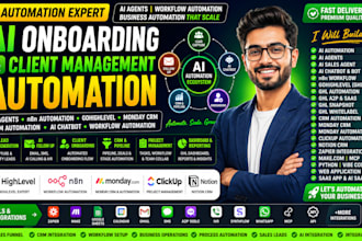 develop ai onboarding and client management automation with ai agents and