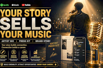 write artist bio press kit and music brand story