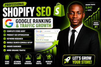 do complete SEO audit, product description and goggle ranking for sales, traffic