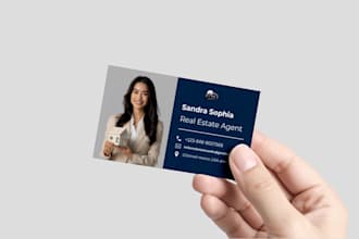 design a professional real estate business card