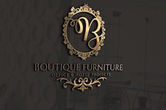 create an elegant logo for home decor and furniture businesses
