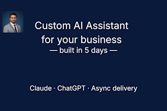 build a custom ai assistant for your business using claude or chatgpt