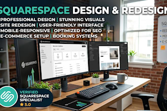 design, redesign, or revamp squarespace website build squarespace
