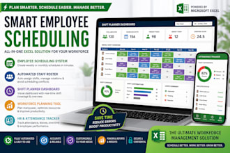 create automated employee schedule shift planner, workforce and rota dashboard
