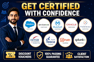 help you pass salesforce, servicenow, oracle, tableau, istqb, uipath, mulesoft