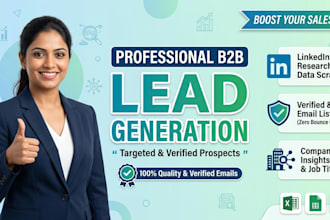 do targeted web research and b2b lead generation