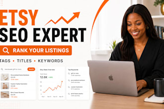 optimize etsy seo, etsy tag, etsy title and etsy listing to rank and boost sales