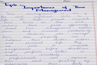 provide neat handwritten documents