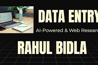 do ai powered data entry and web research