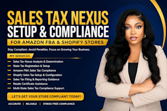 set up sales tax nexus for amazon fba and shopify stores