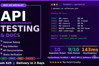 test your web application endpoints and deliver complete documentation