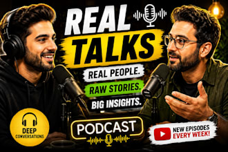 design professional podcast youtube thumbnail