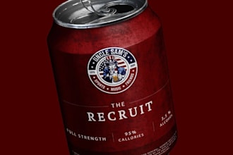 create a professional beer logo with retro style