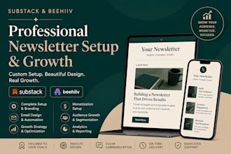 setup and manage your substack or beehiiv newsletter