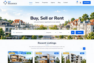 build real estate agency website development