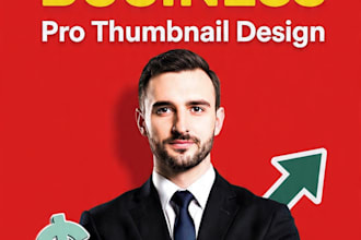 design viral youtube thumbnail for business channel