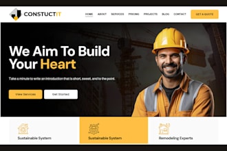 build construction website plumbing website roofing website contractor website