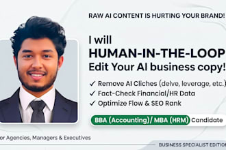 edit, fact check, and humanize your ai business content