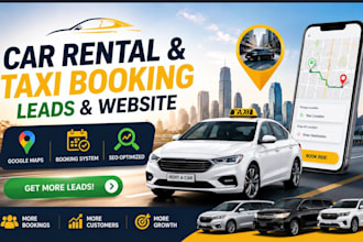 generate car rental leads, taxi booking leads, build car rental website