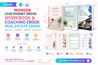 canva lead magnet ebook workbook, coaching ebook canva, canva real estate ebook
