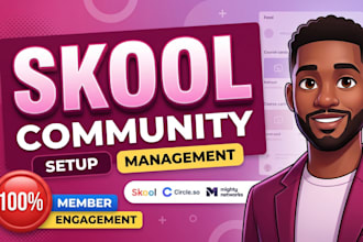setup, manage skool, circle so automation, mighty networks gohighlevel community