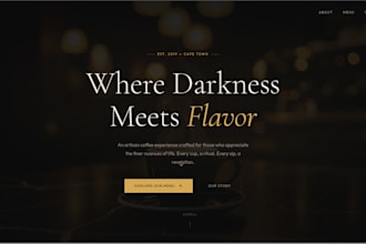 design a modern, clean landing page for your business