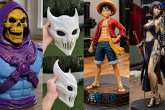 3d print and paint action figure tabletop diorama miniature painting resin print