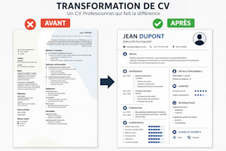 je vais créer un CV professionnel moderne et optimisé ats