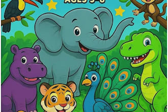 create amazing children coloring book