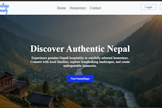 develop a custom homestay discovery and booking management website