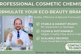 formulate eco friendly skincare and haircare products