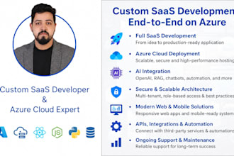 build a custom saas application with ai integration and azure hosting