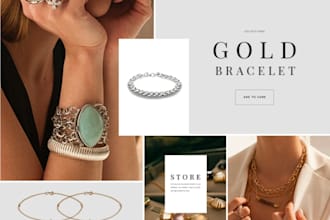 do jewelry showcase website design