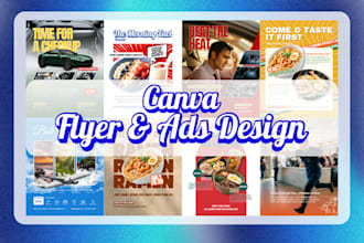 design custom canva social media posts, ads, and flyers