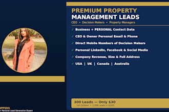pull verified property wealth management companies owners CEO managers leads
