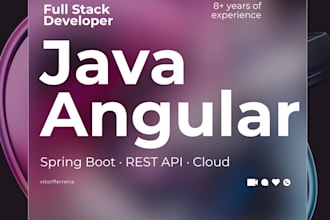 develop a rest API with java, spring boot and angular
