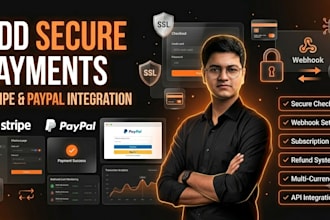 integrate stripe or paypal payment gateway in django web app