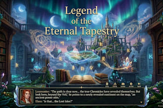 write immersive fantasy lore renpy script dialogue visual novel worldbuilding